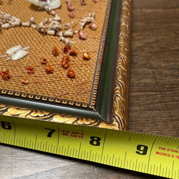 Vintage Shell Floral Handcrafted Picture Set (2) - Picture 13 of 13